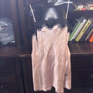 Victoria's Secret Pink and Black Lace Dress